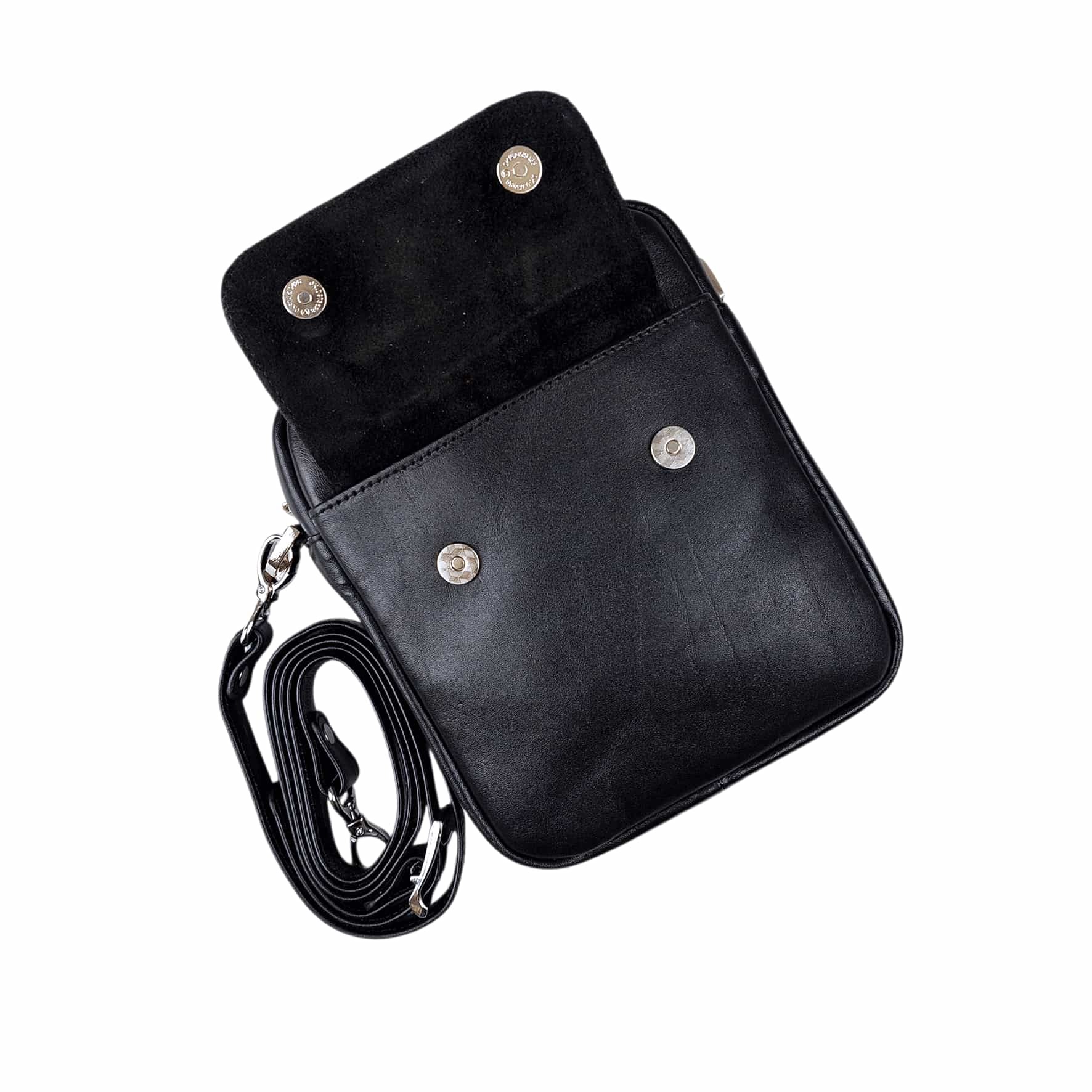 کیف دوشی مردانه چرم طبیعی آرباس کد AR2008 جیب جلو