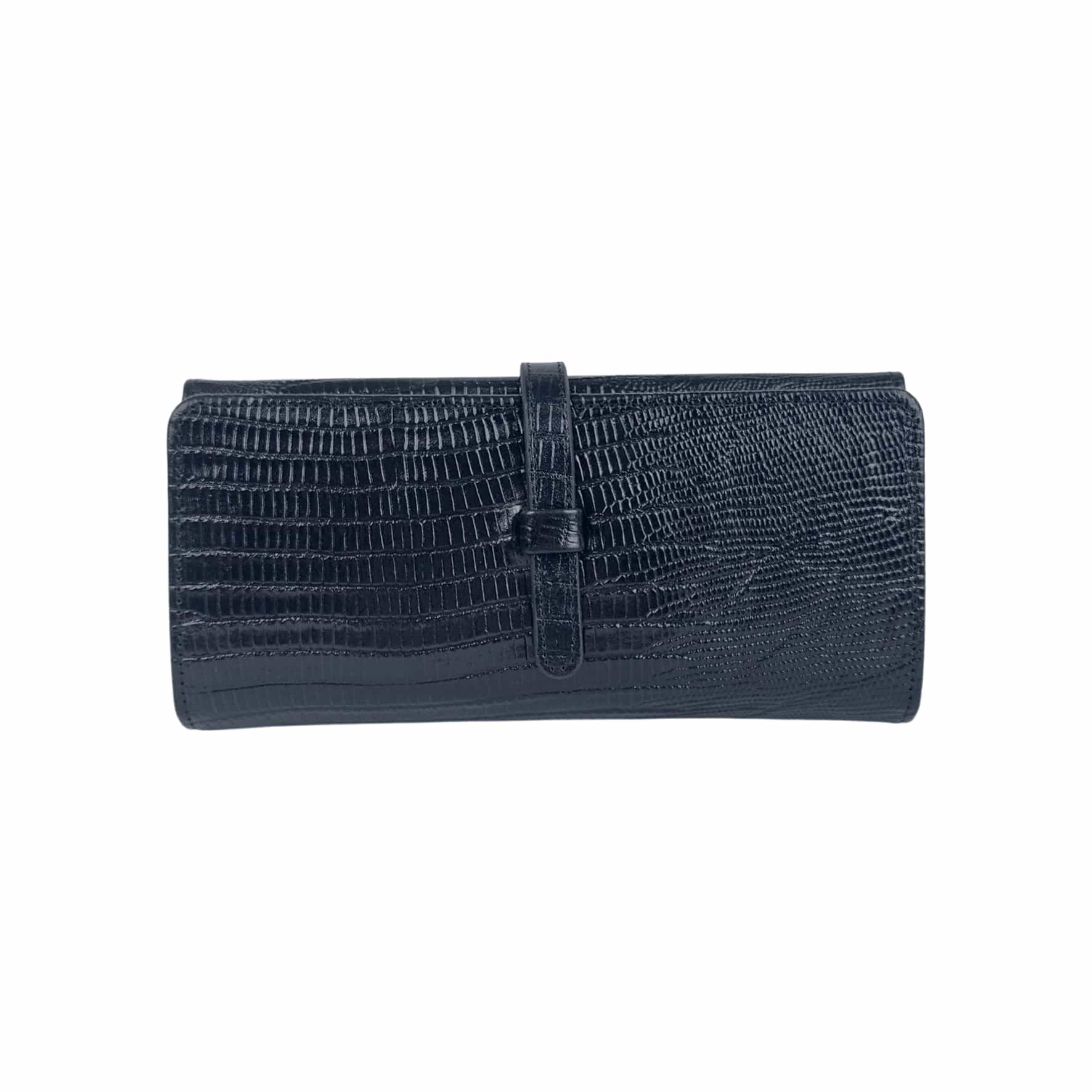  کیف پول زنانه چرم طبیعی آرباس کد AR3001 مشکی لیزارد 