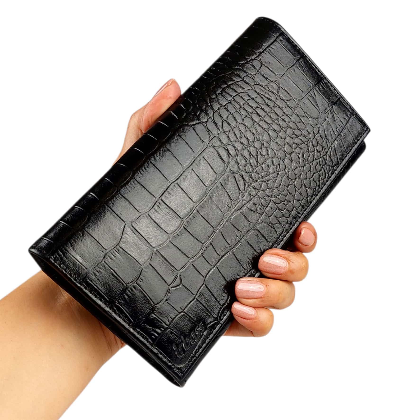 کیف پول زنانه چرم طبیعی آرباس کد AR3005