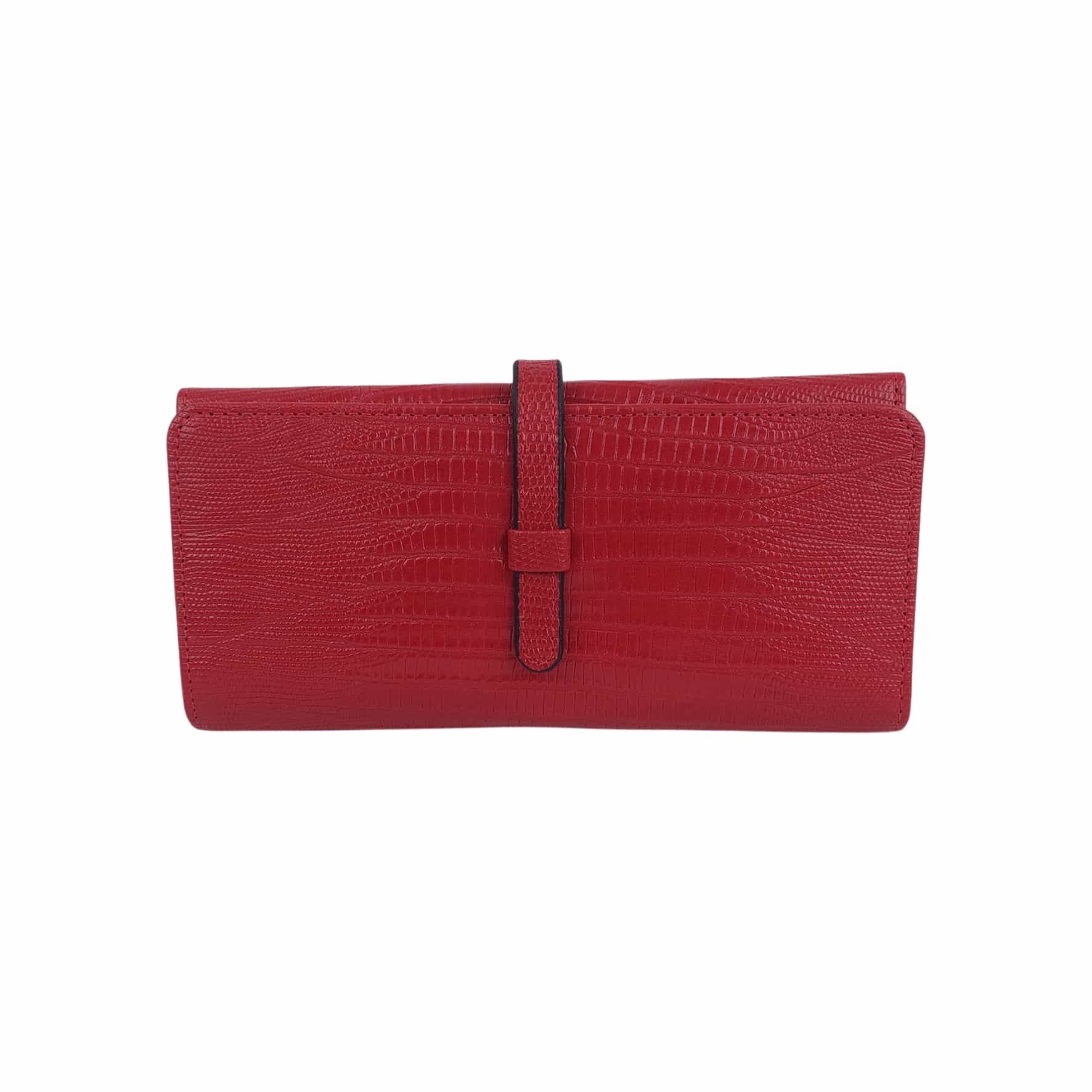  کیف پول زنانه قرمز چرم طبیعی آرباس کد AR3001 
