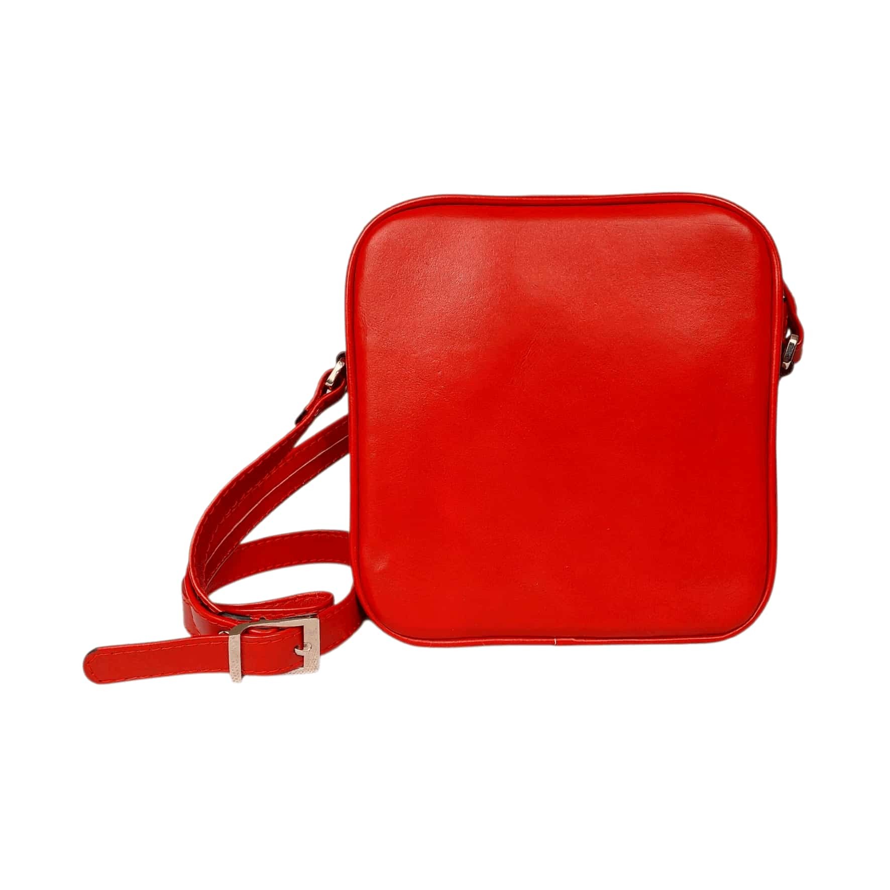 کیف دوشی زنانه چرم طبیعی آرباس کد AR1010 قرمز