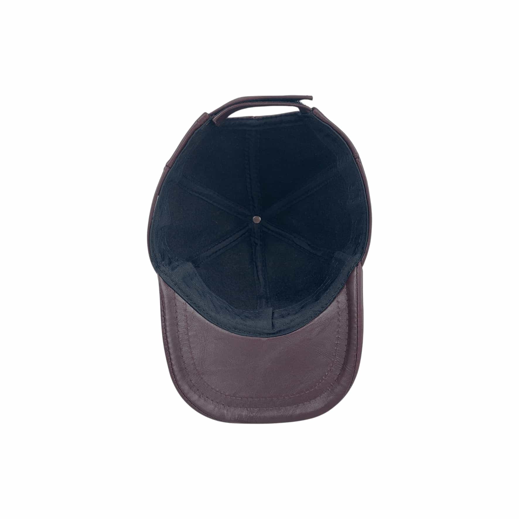  کلاه چرم طبیعی زرشکی آرباس مدل AR3051 
