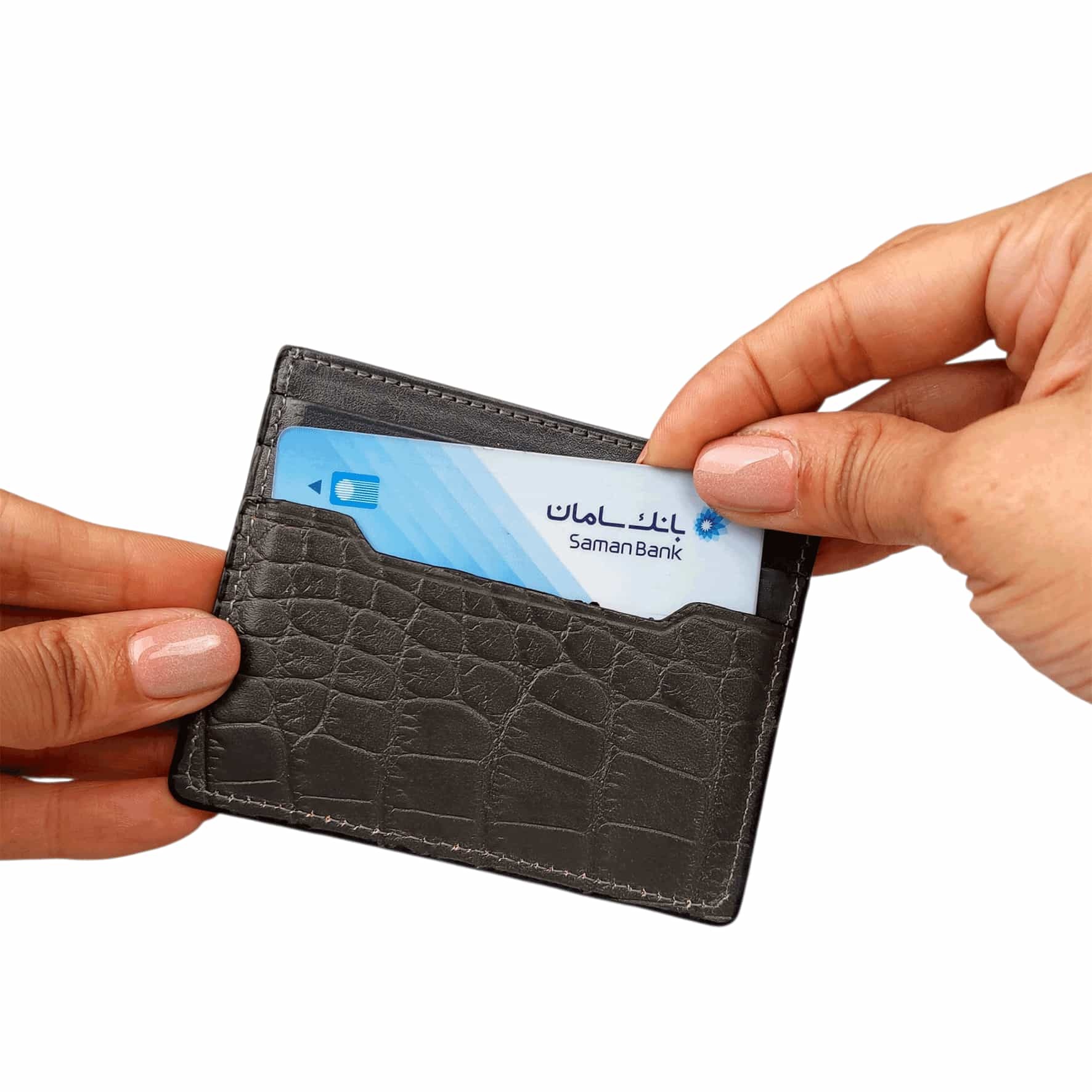 جاکارتی چرم طبیعی آرباس کد AR3009 طوسی