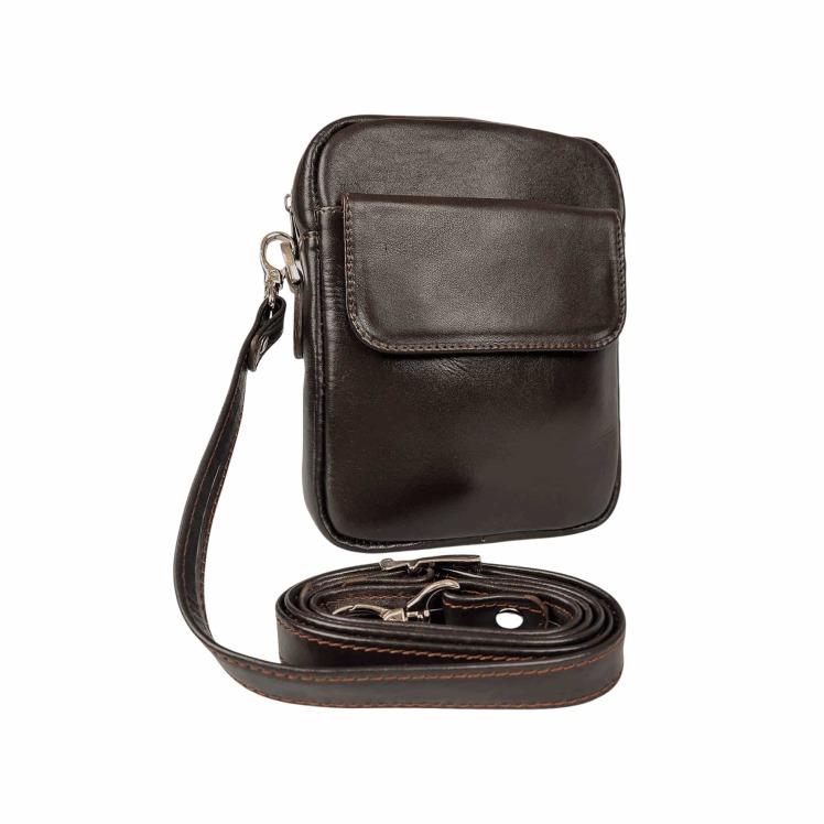کیف دوشی مردانه چرم طبیعی آرباس کد AR2008