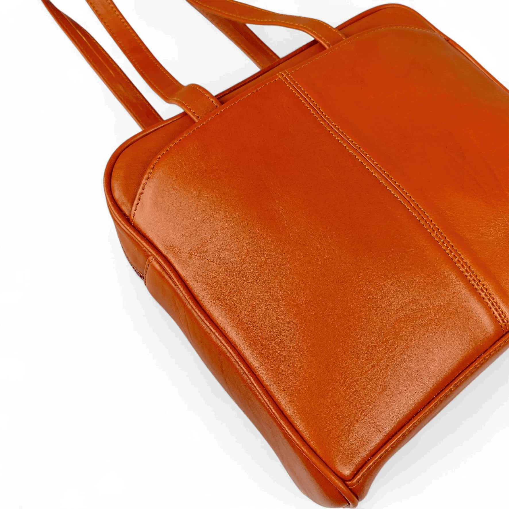 کیف دوشی زنانه چرم طبیعی آرباس کد AR1005 عسلی
