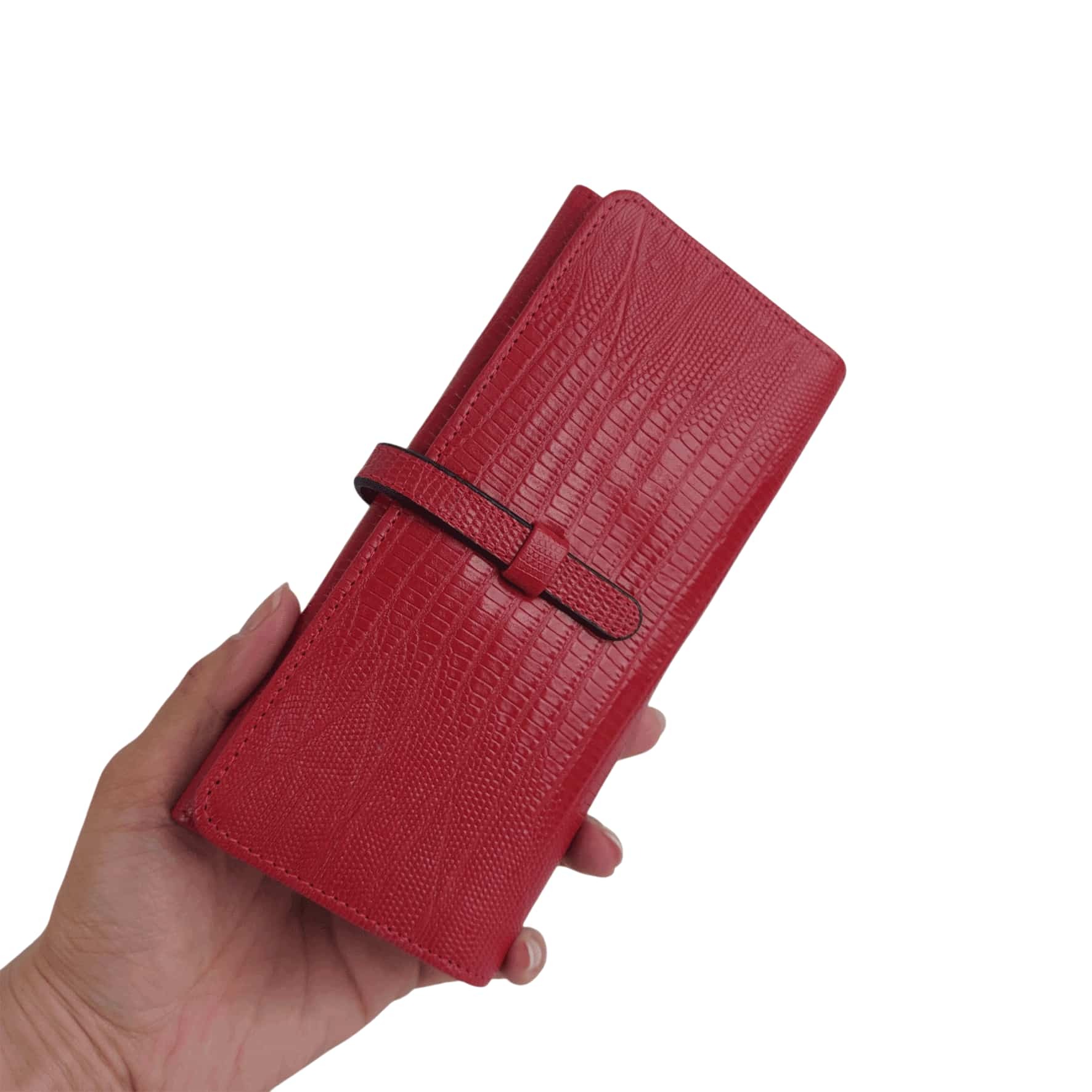  کیف پول زنانه چرم طبیعی آرباس کد AR3001 قرمز 