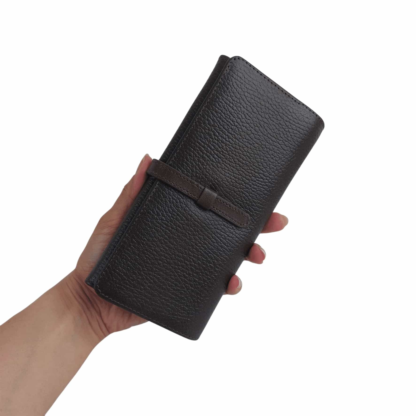  کیف پول زنانه چرم طبیعی آرباس کد AR3001 قهوه ای فلوتر 
