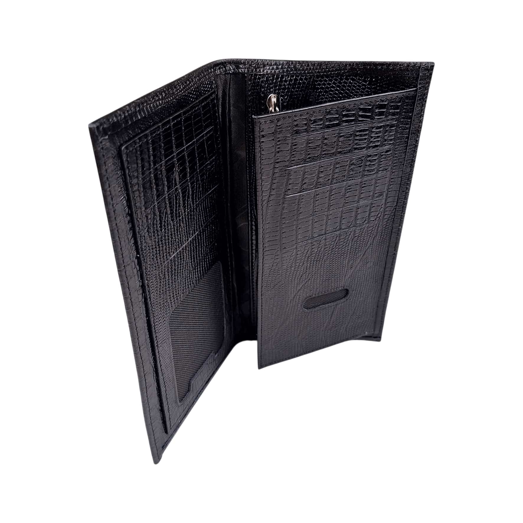 کیف پول مردانه چرم طبیعی آرباس کد AR3204 رنگ مشکی