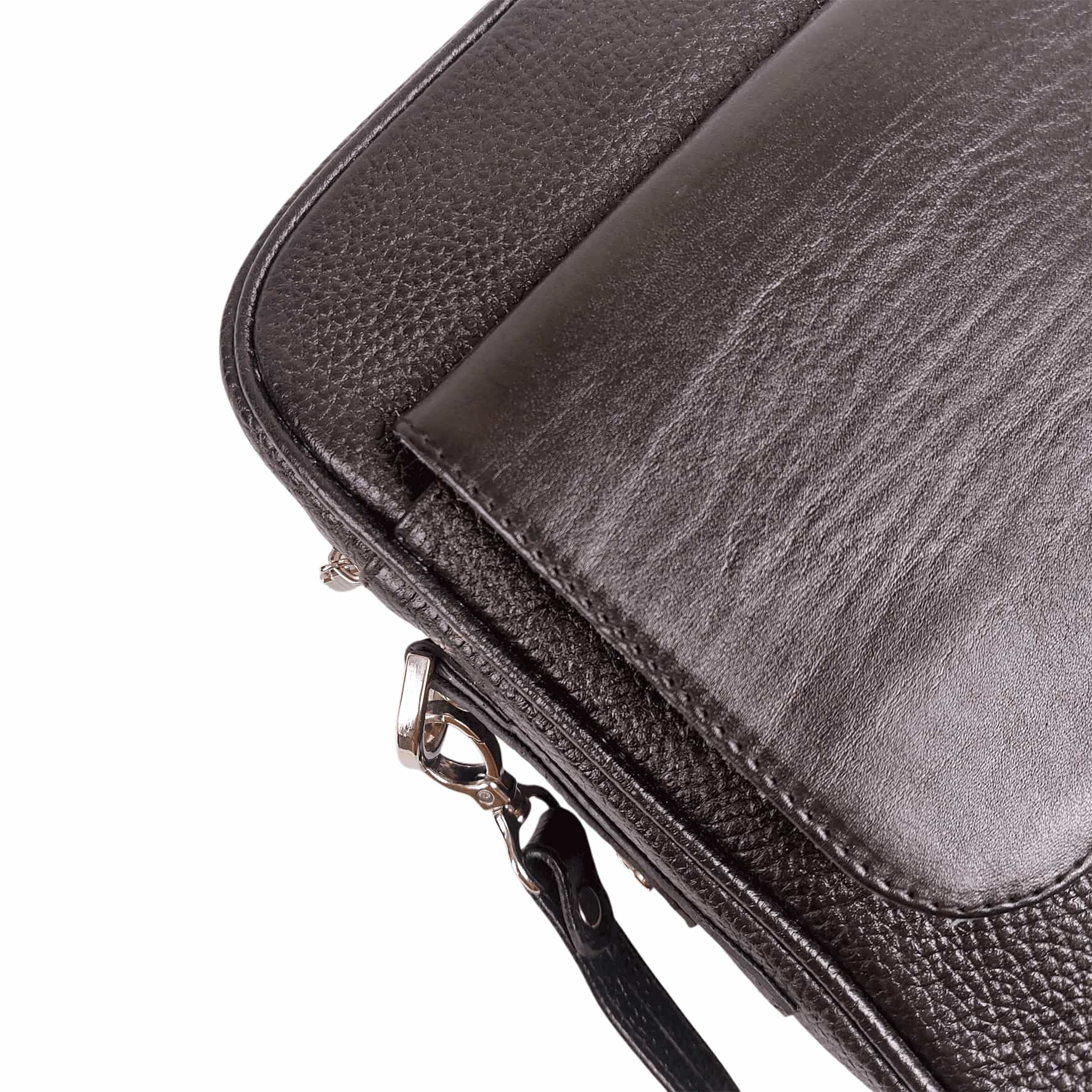 کیف دوشی مردانه چرم طبیعی آرباس کد AR2005 نمای نزدیک
