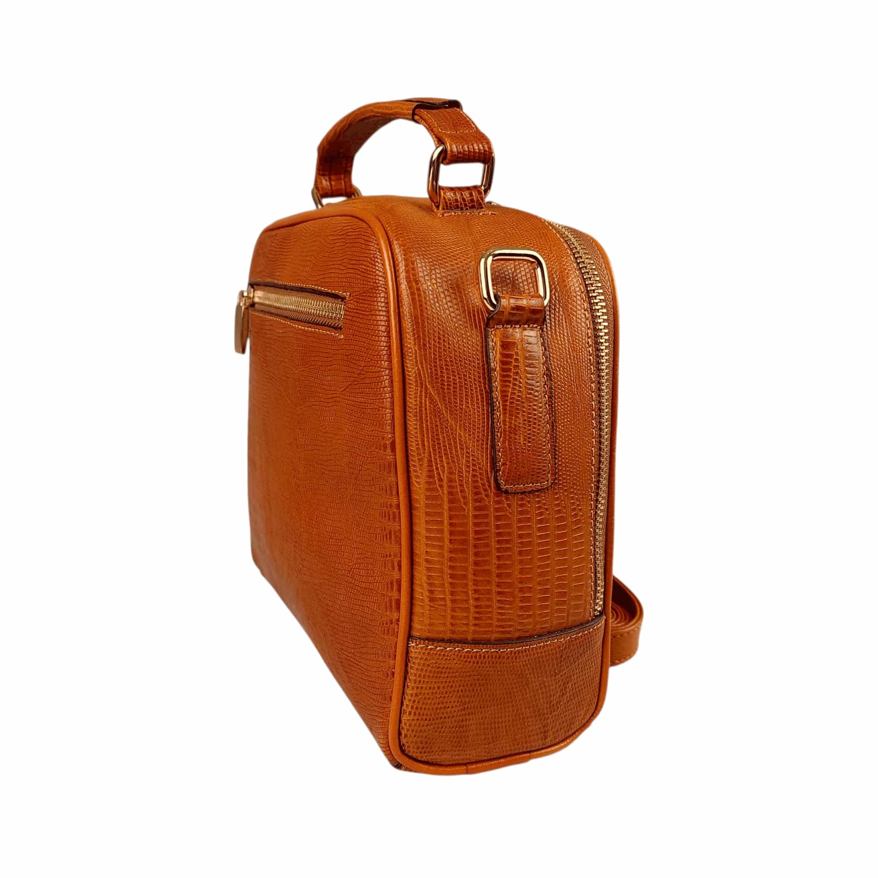 کیف مجلسی زنانه چرم طبیعی آرباس کد AR1301 عسلی